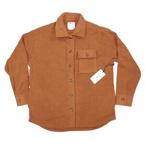 RVCA Juniors Polar Birdie Button Front Shirt Style Shacket Women's Jacket NWT